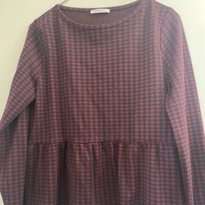 Zara peplum shirt